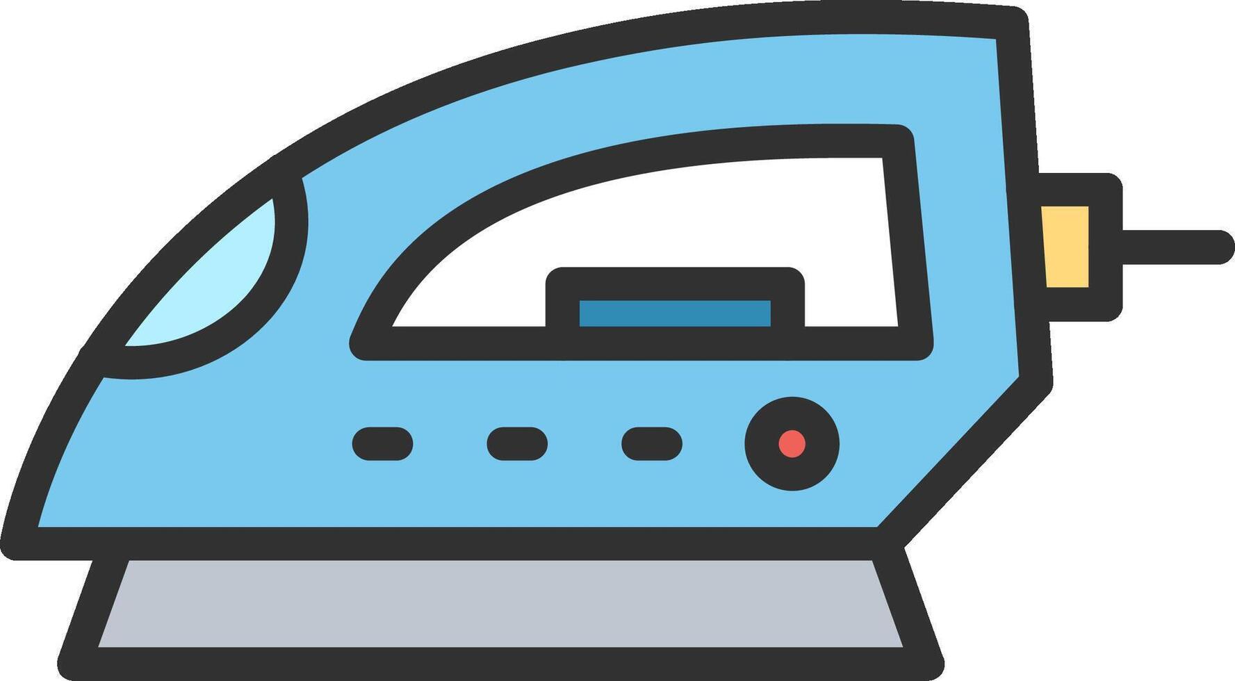 Ironing Stylized Flat Drawing vector
