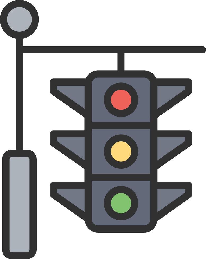 Traffic Light Geometric App Mark vector