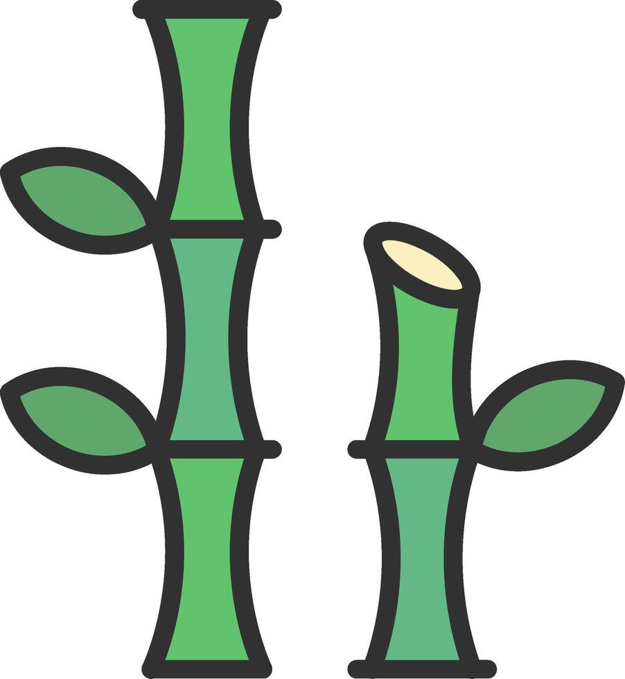 Bamboo Minimal UI Element vector