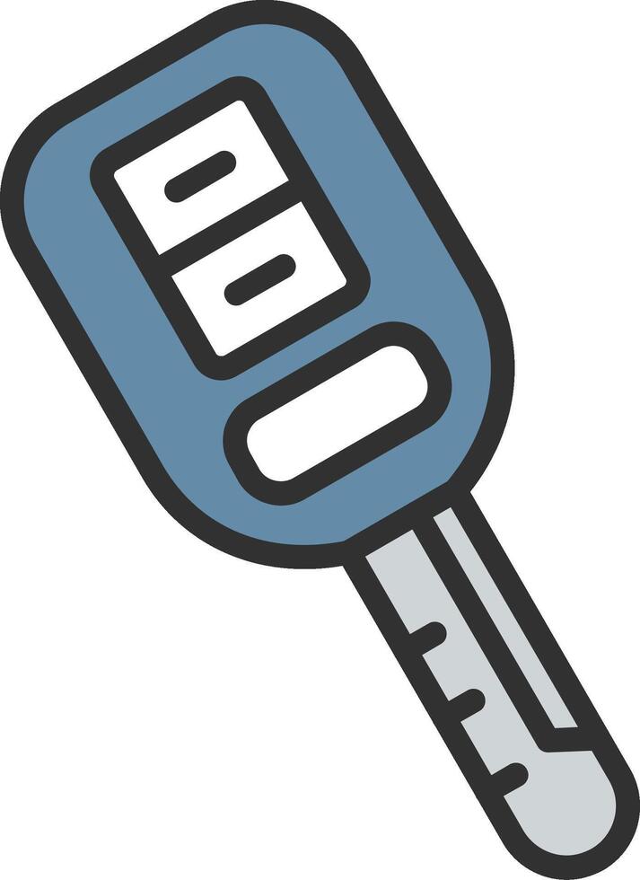 Car Key Wireframe App Design vector