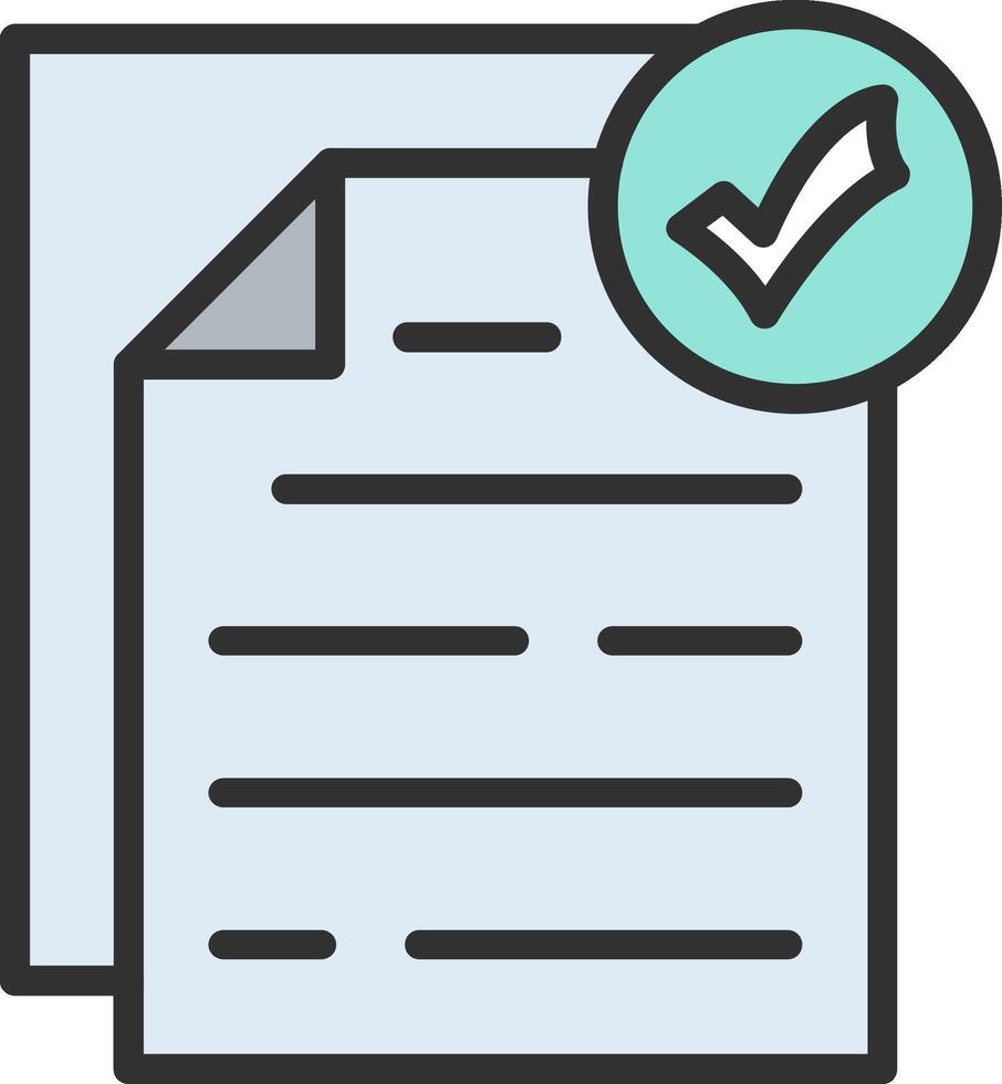 Documents Neon UI Symbol vector