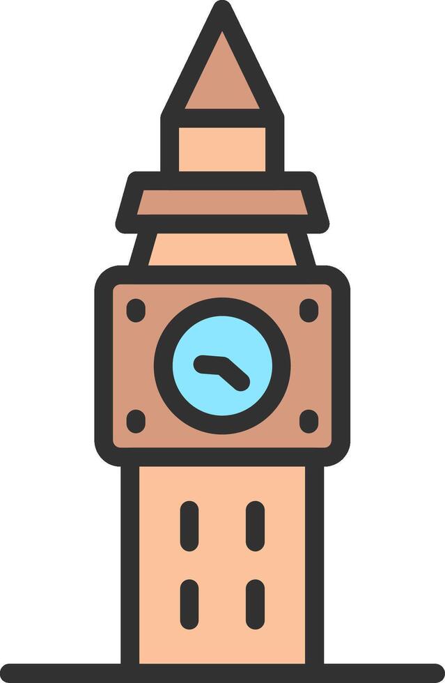 Big Ben App-Based UI Graphic vector