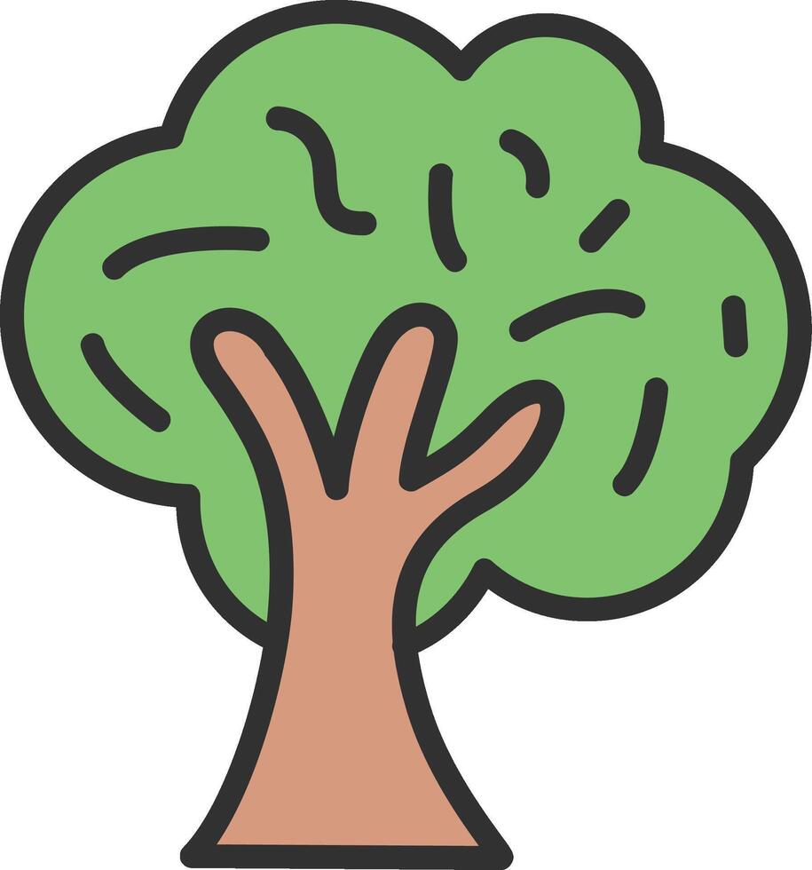 Tree Minimal UI Element vector