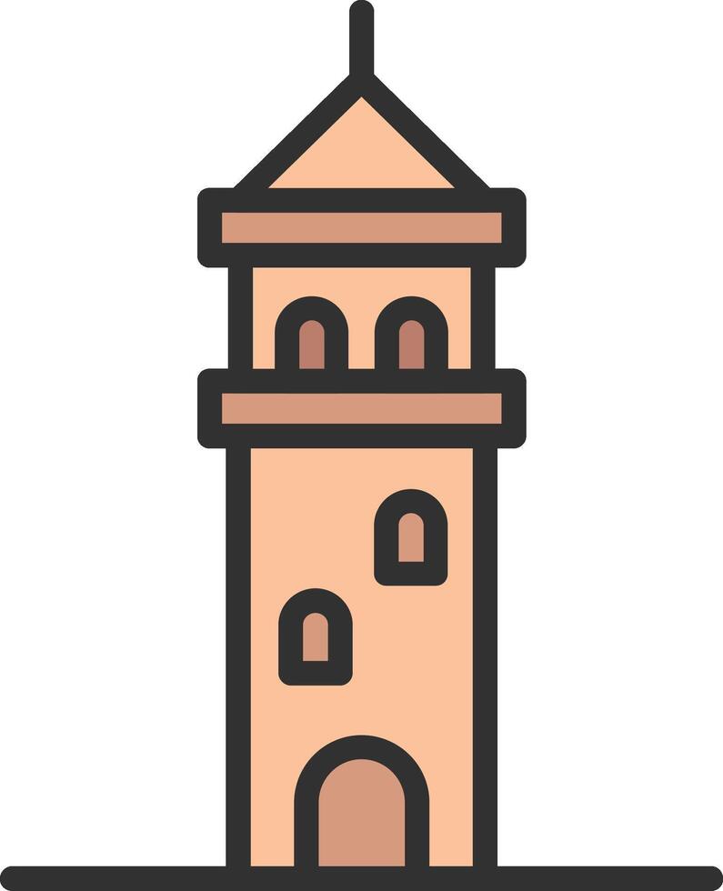Galata Tower App-Based UI Graphic vector