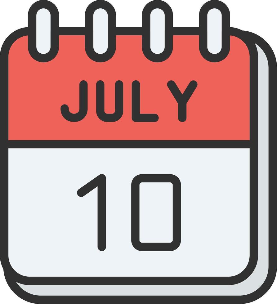 10 July Modern Shape Graphic vector