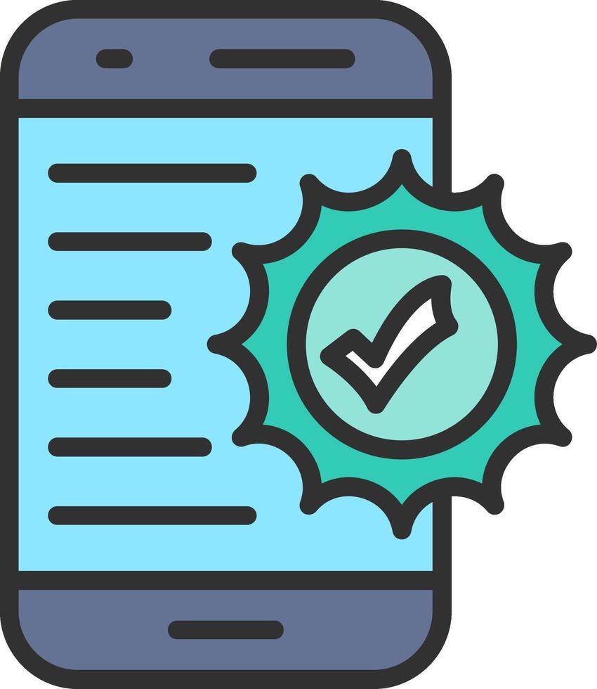 Approved Muted Tone Element vector