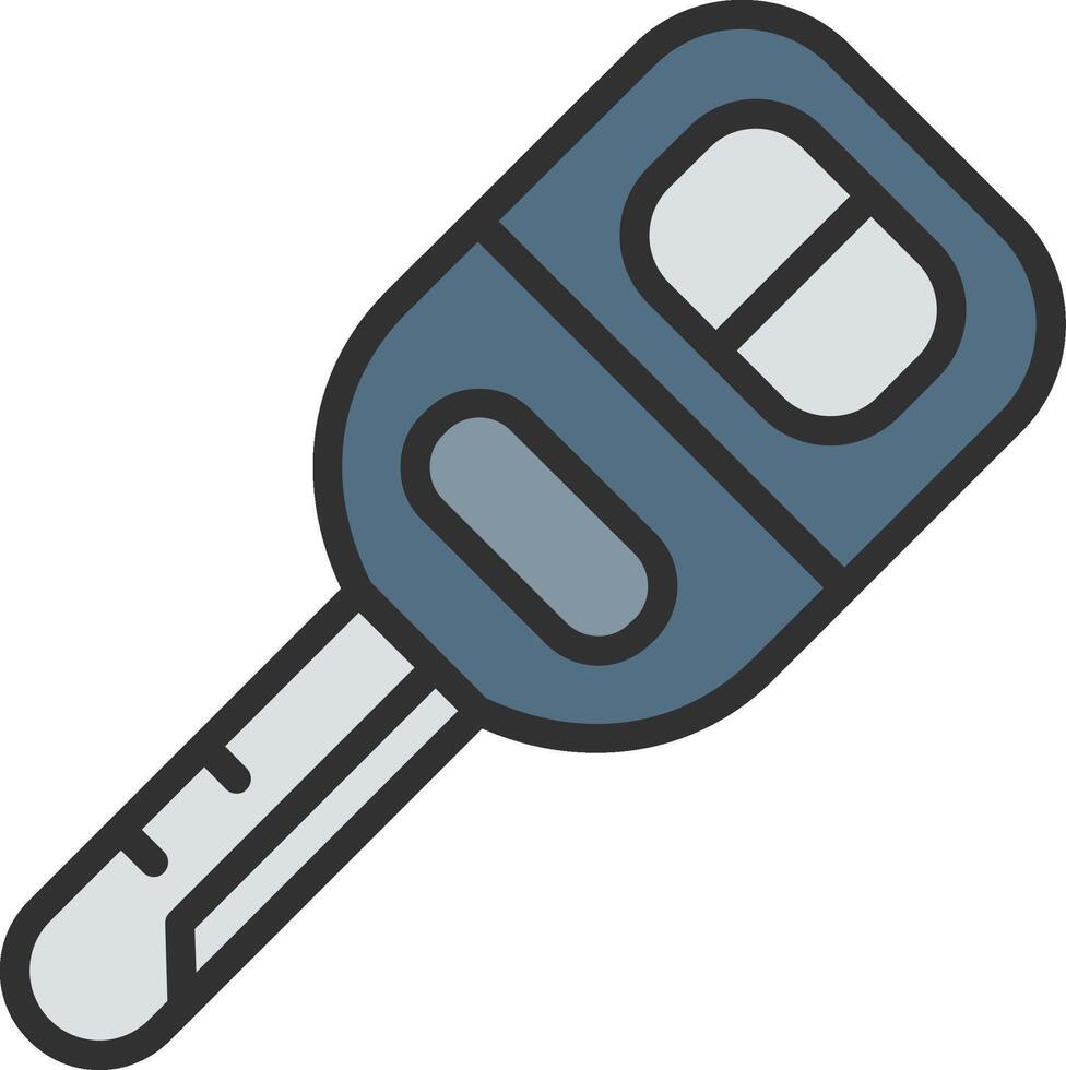 Key Futuristic App Badge vector