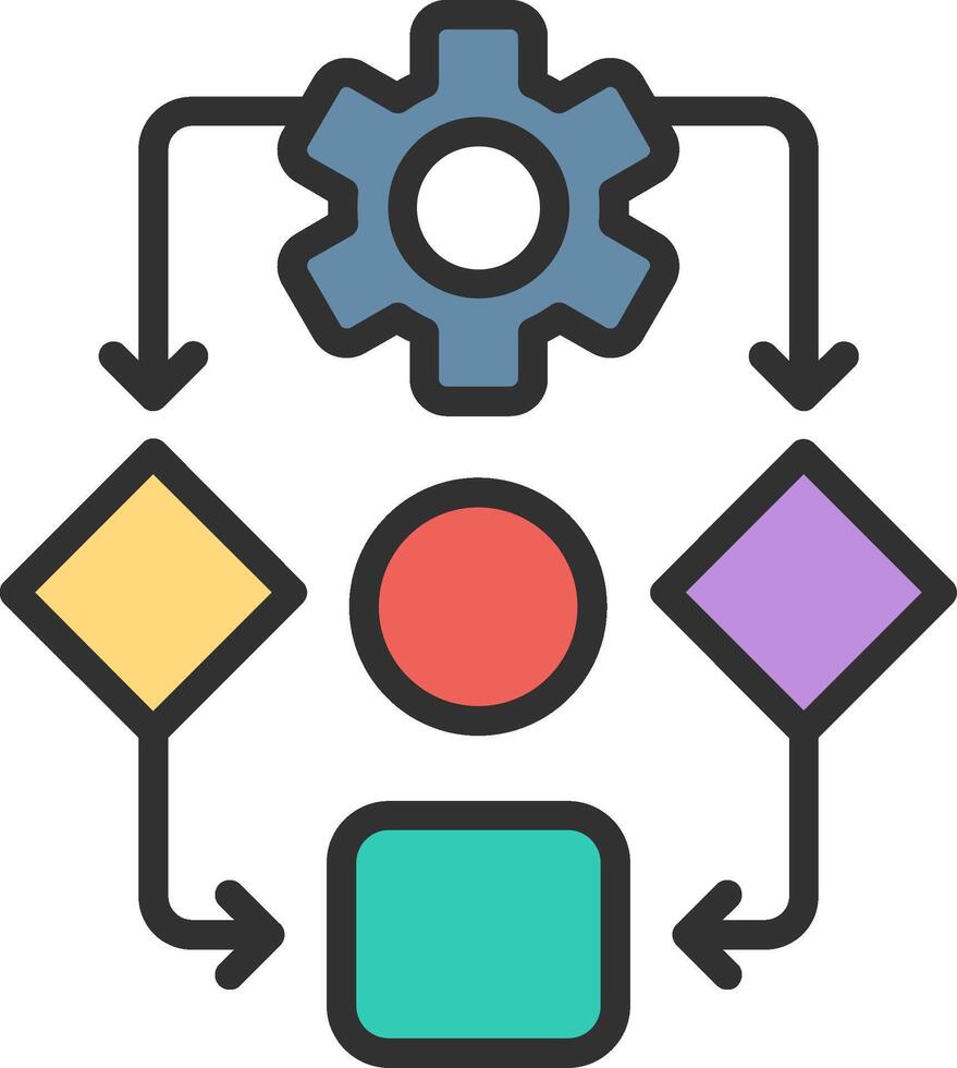 Predictive modeling Illustrated Concept Graphic vector