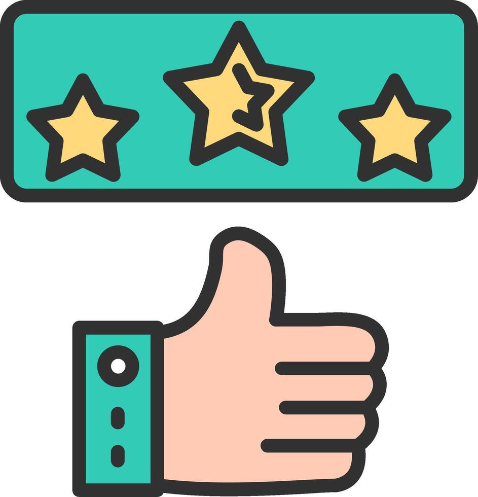 Rating Gradient Style Element vector
