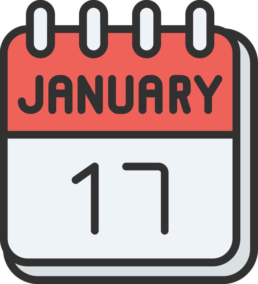 17 January Elegant Shape Symbol vector