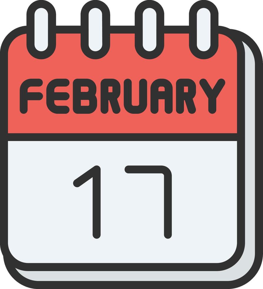 17 February Iconic Line Form vector