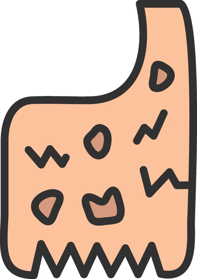Clothes Handcrafted UI Symbol vector