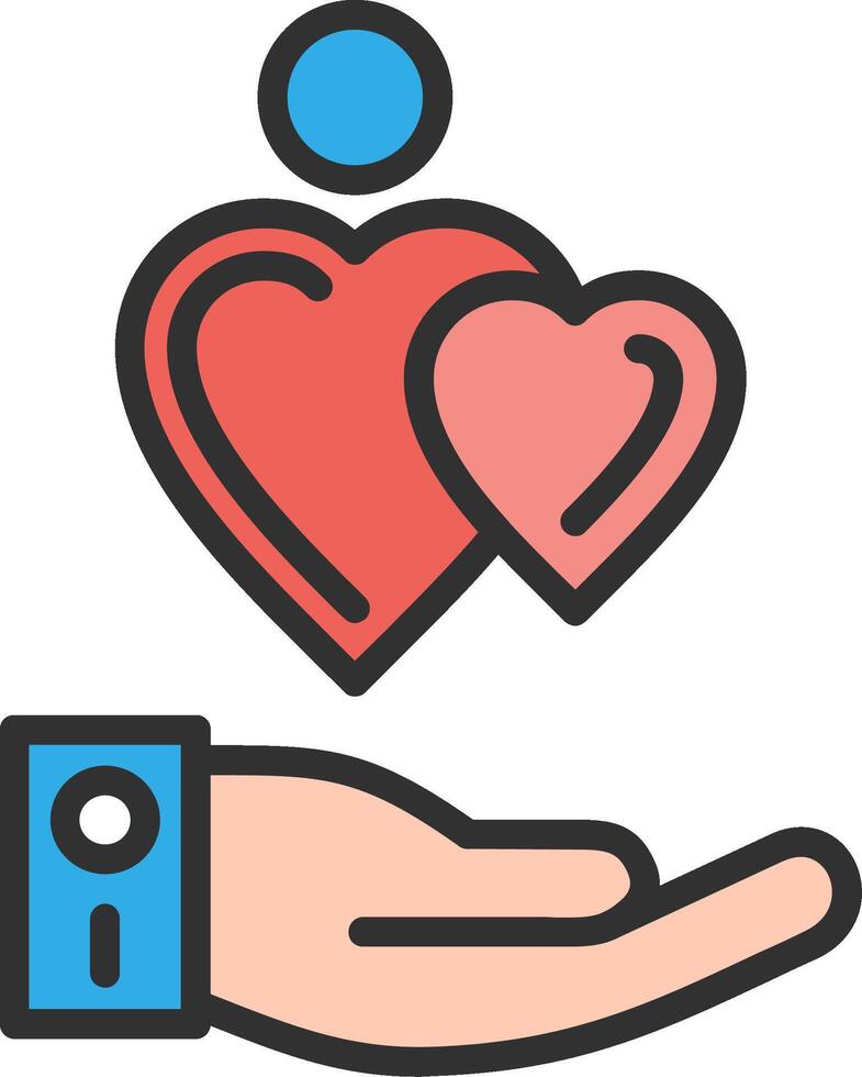Compassion Vibrant Visual Object vector