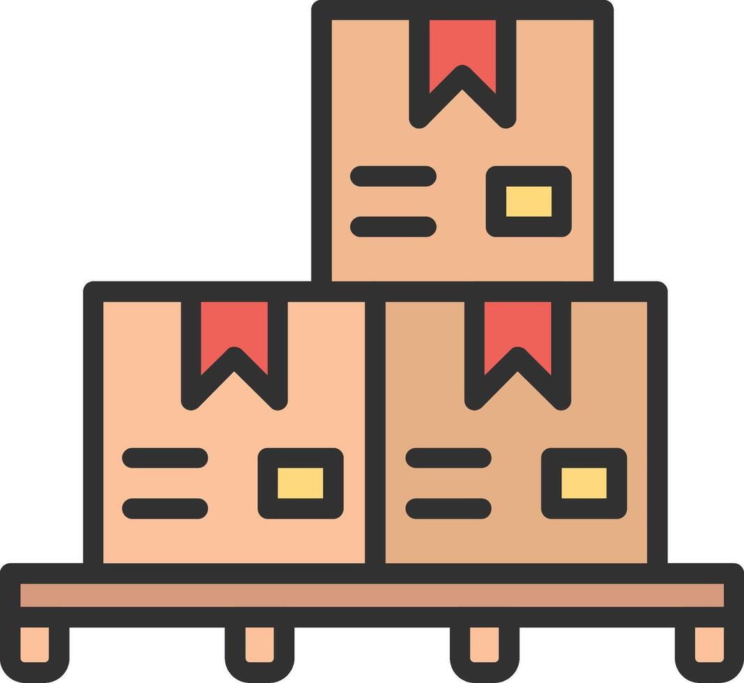 Boxes Clean Sketch Form vector