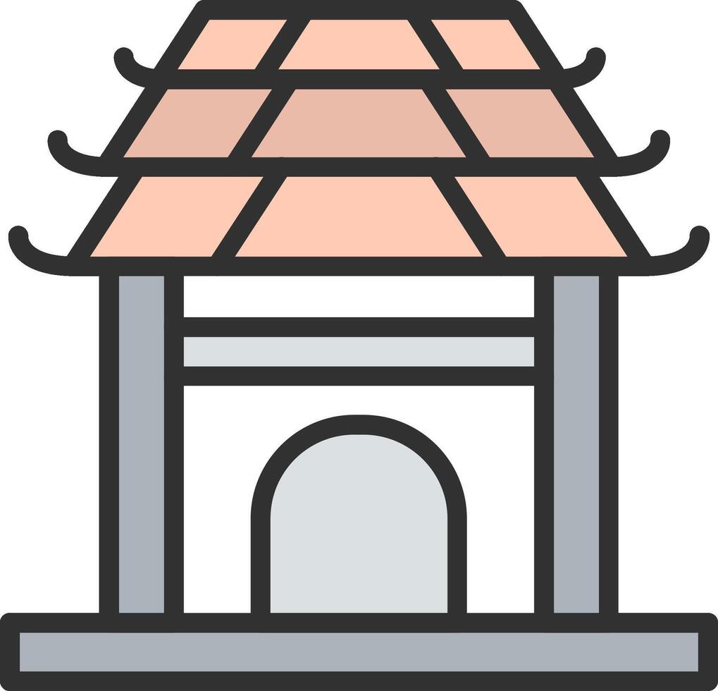 Pavilion Mobile App Illustration vector