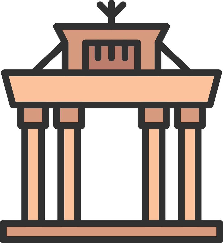 Brandenburg Gate Smooth App Visual vector