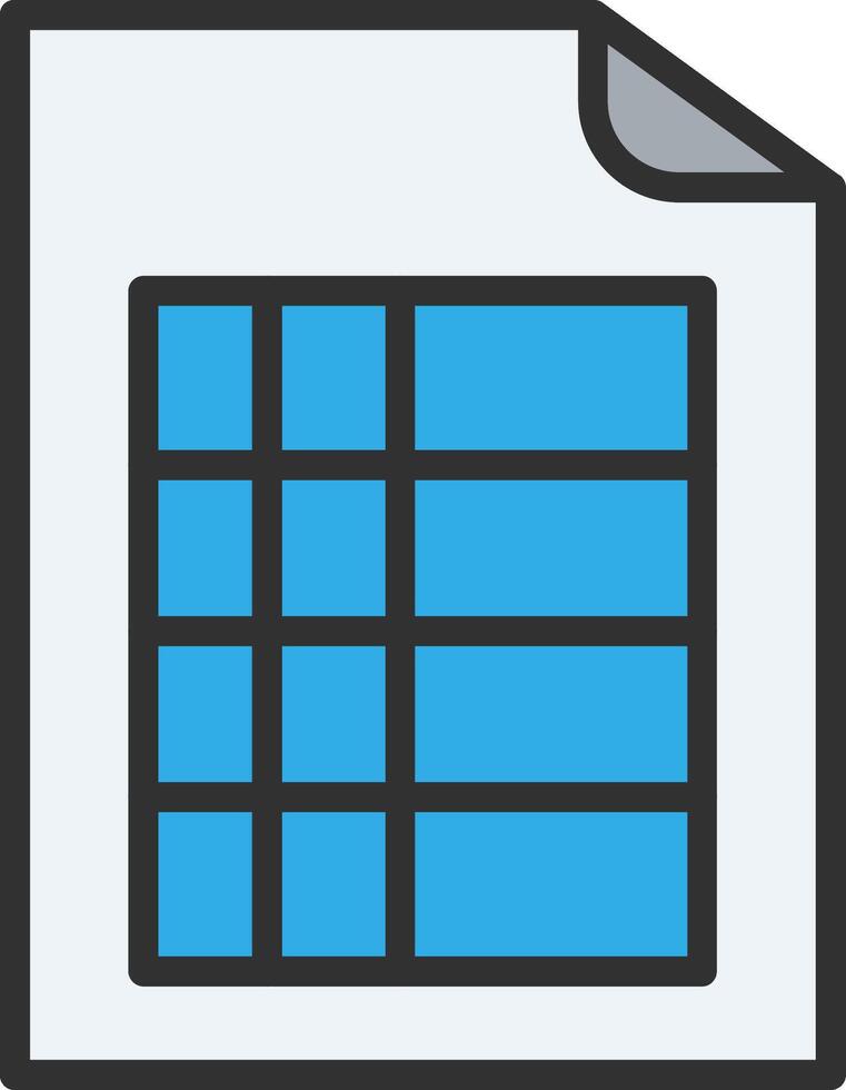 Excel Hand-Drawn Sketch Symbol vector