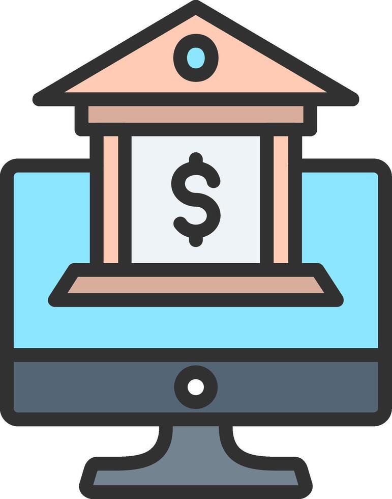 Mobile Banking Geometric App Mark vector