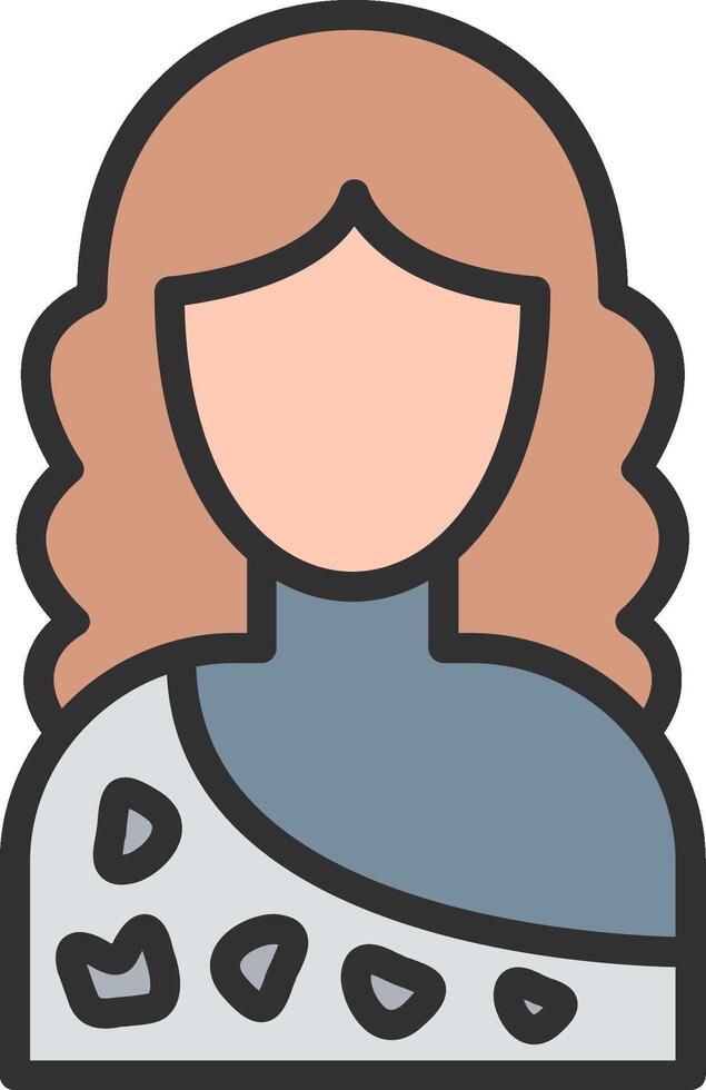 Cavewoman UI Badge vector