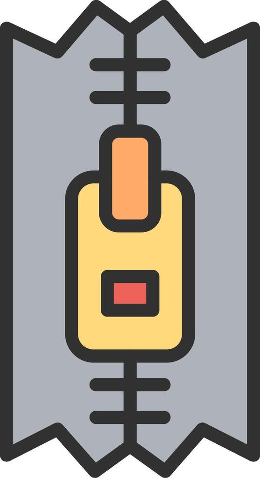 Zip Abstract UI Visual vector
