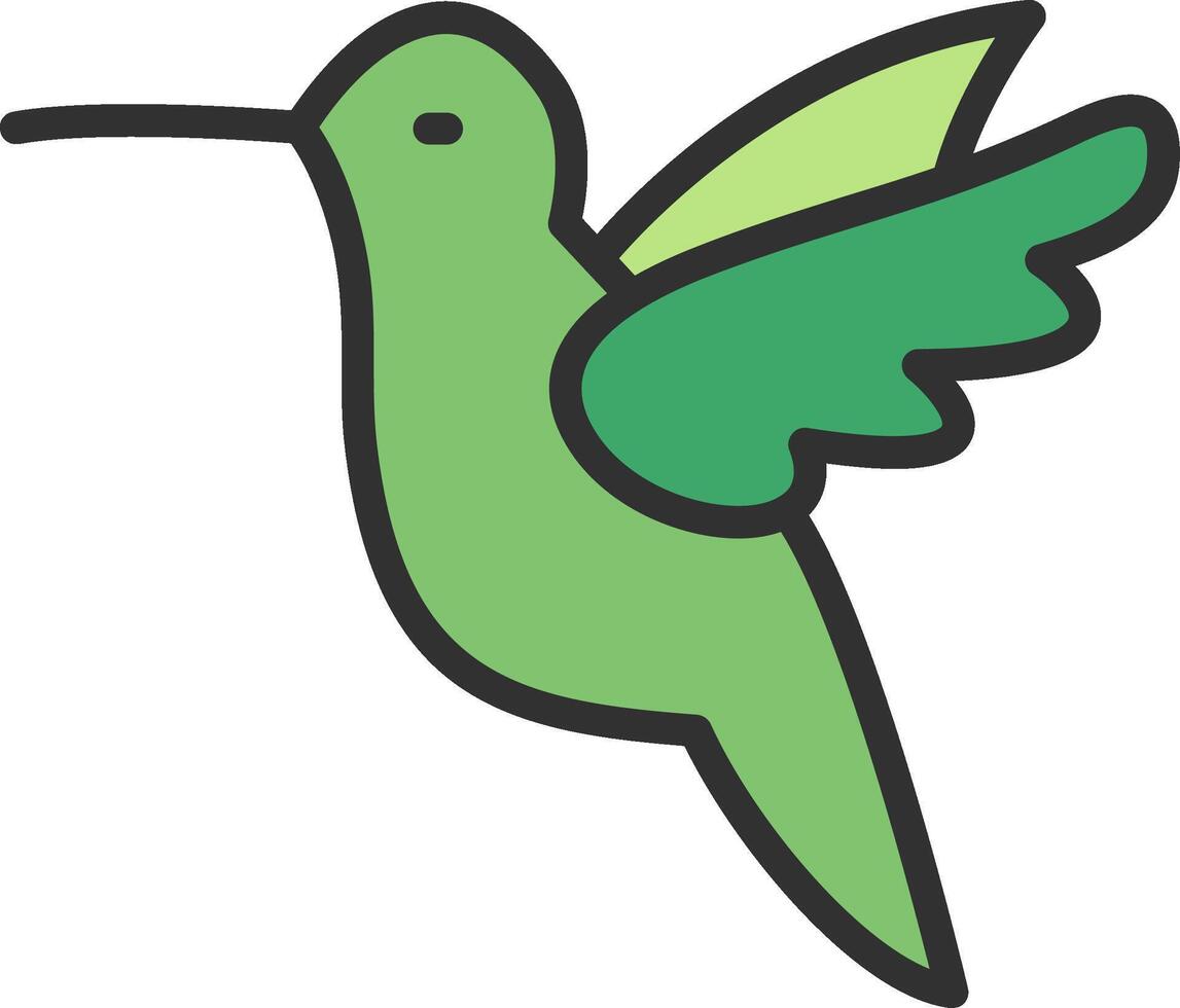 Hummingbird Geometric App Mark vector