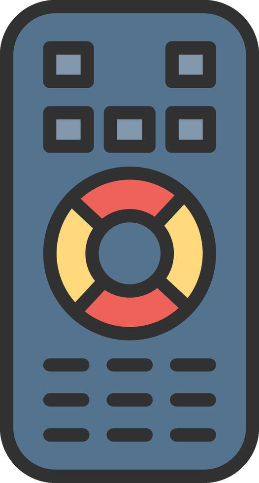 Remote Control Dark Mode Symbol vector