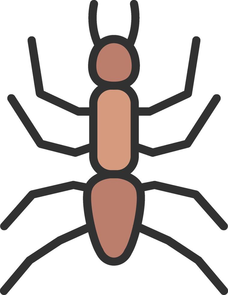 Ant Gradient Themed Symbol vector