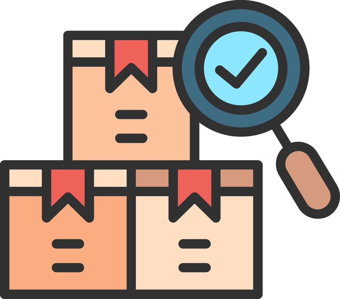 Quality Control Neon UI Symbol vector