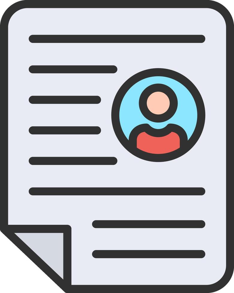 Resume UX Focused Shape vector