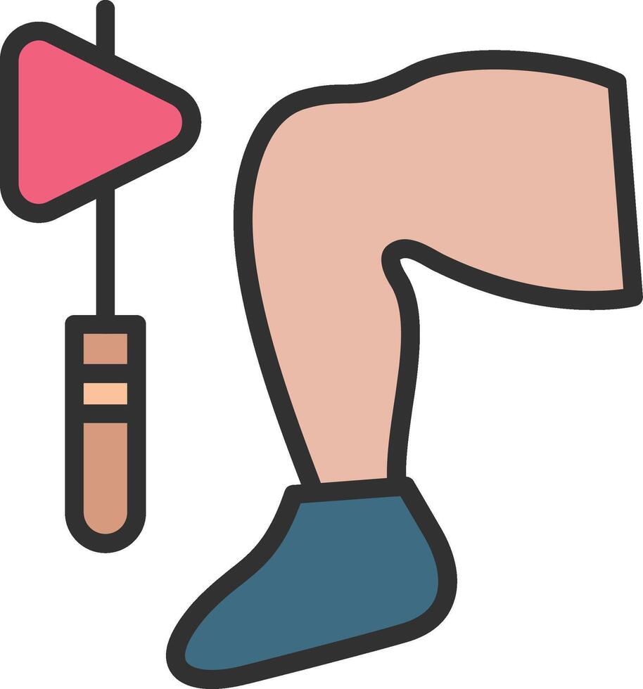 Knee High Contrast Badge vector