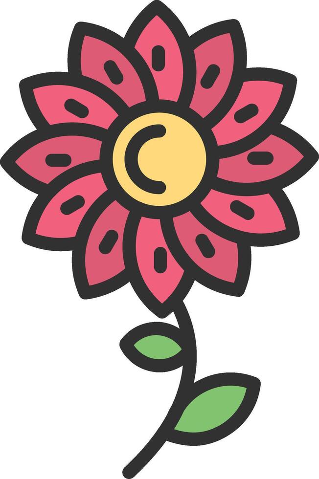 flower Sharp Line Mark vector