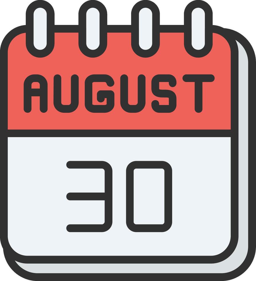 30 August Simplified Design Piece vector