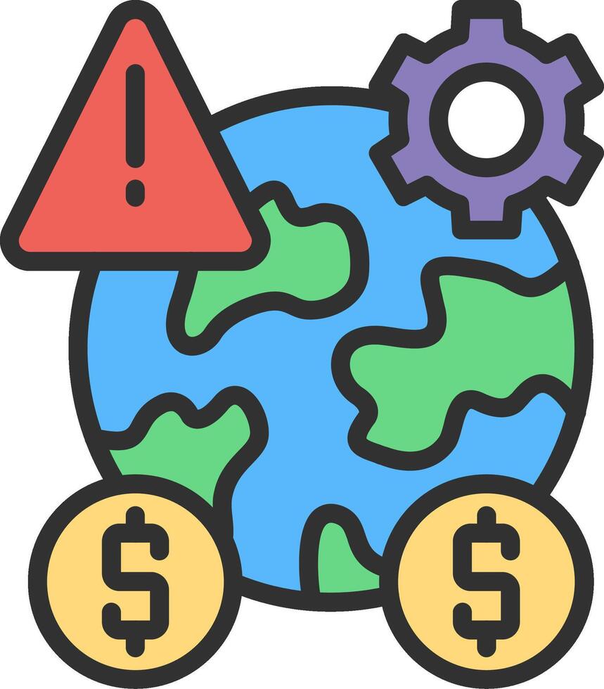 Risk Management Futuristic App Badge vector