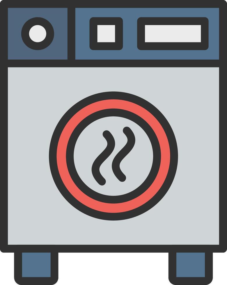 Dryer Sleek Visual Mark vector
