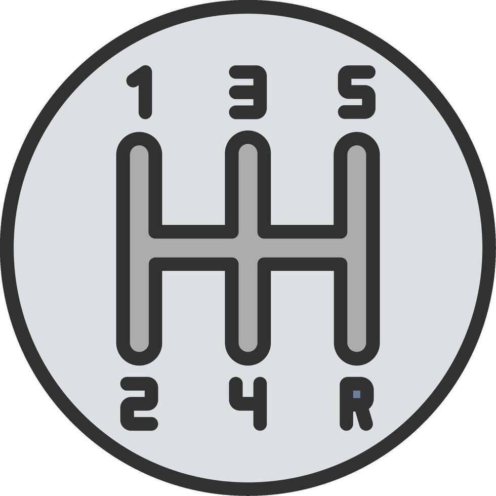 Manual Transmission Mobile App Illustration vector