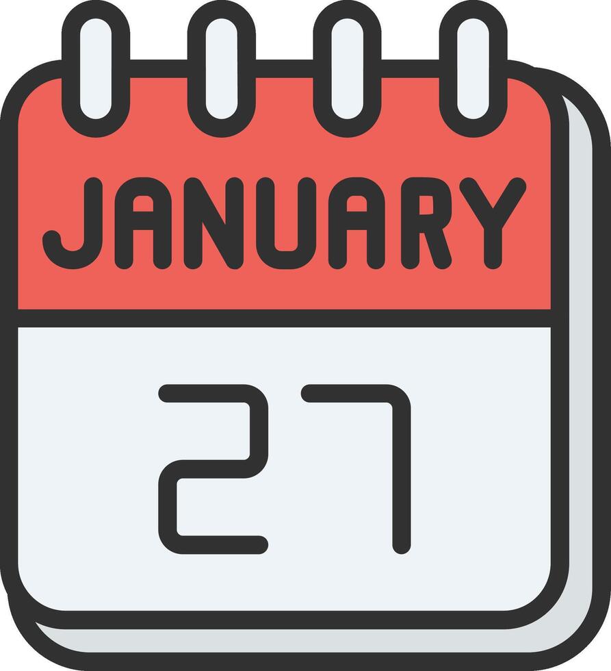 27 January Sleek Visual Mark vector