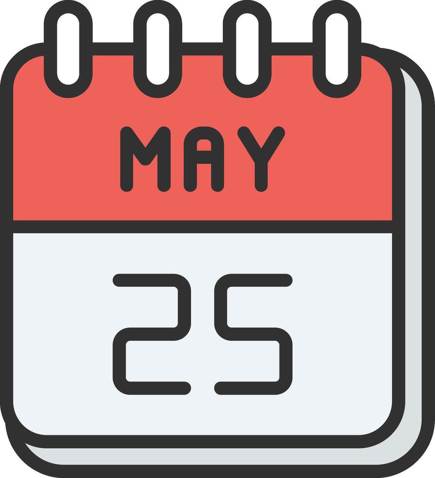 25 May Iconic Line Form vector
