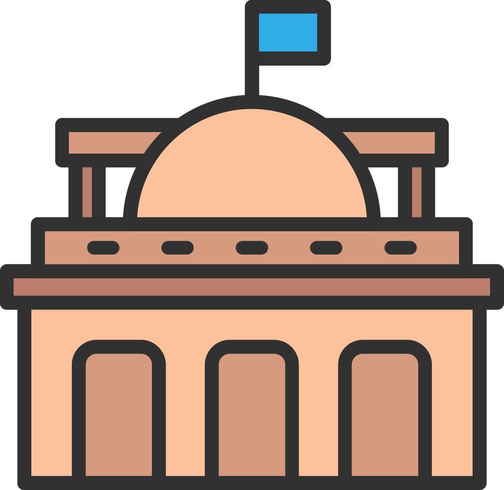 Parliament Futuristic UI Mark vector