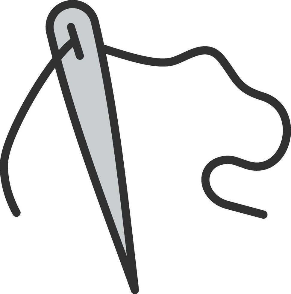 Sew Iconic Line Form vector