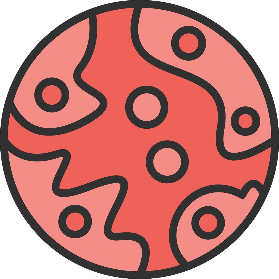 Mars Minimal Design Badge vector