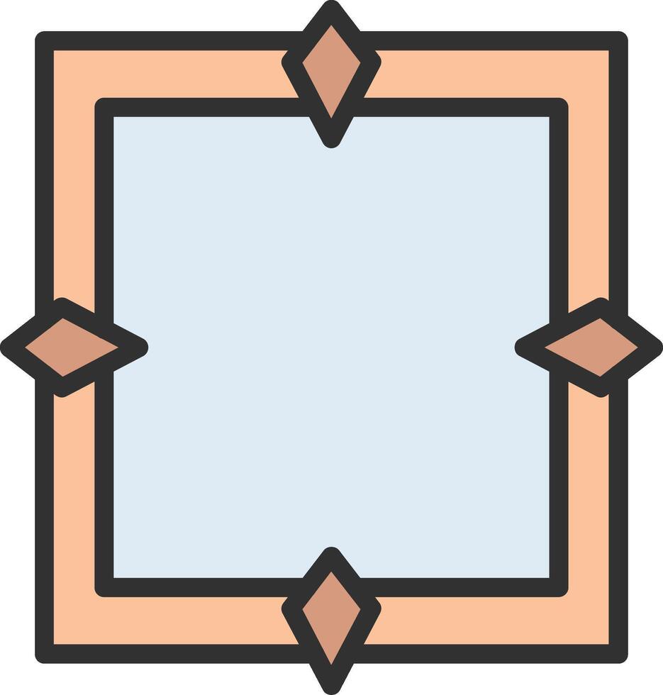 Frame Outlined Concept Piece vector