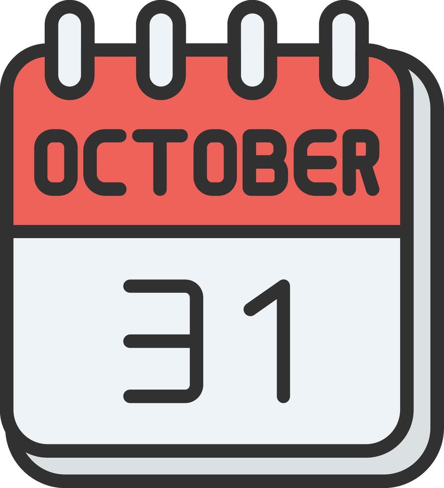 31 October Gradient Style Element vector