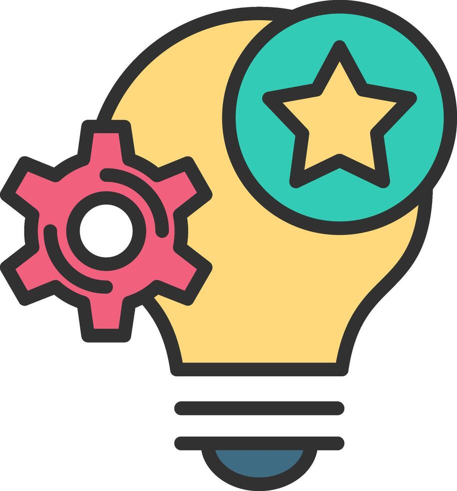 Creativity Flat Design Piece vector