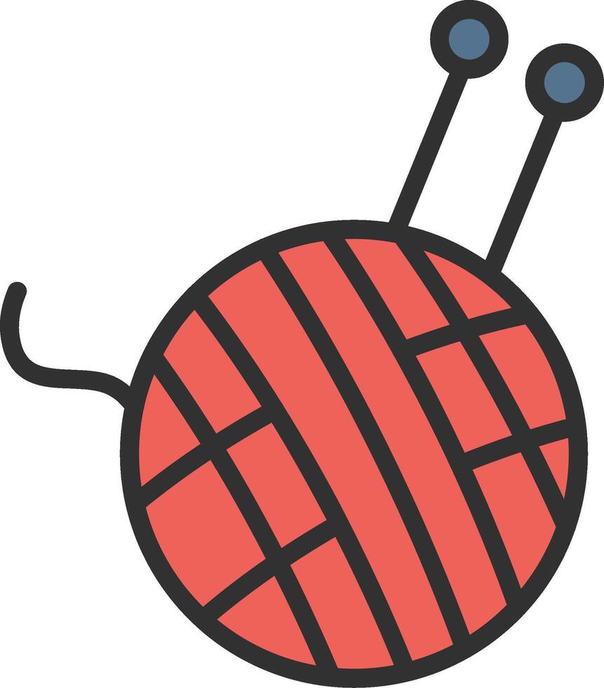 Knitting Futuristic UI Mark vector