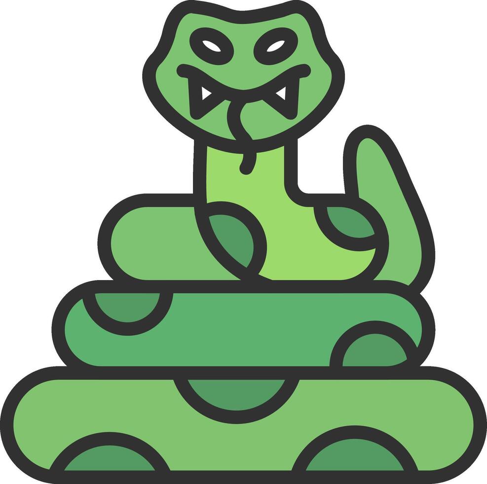 Anaconda Gradient Themed Symbol vector