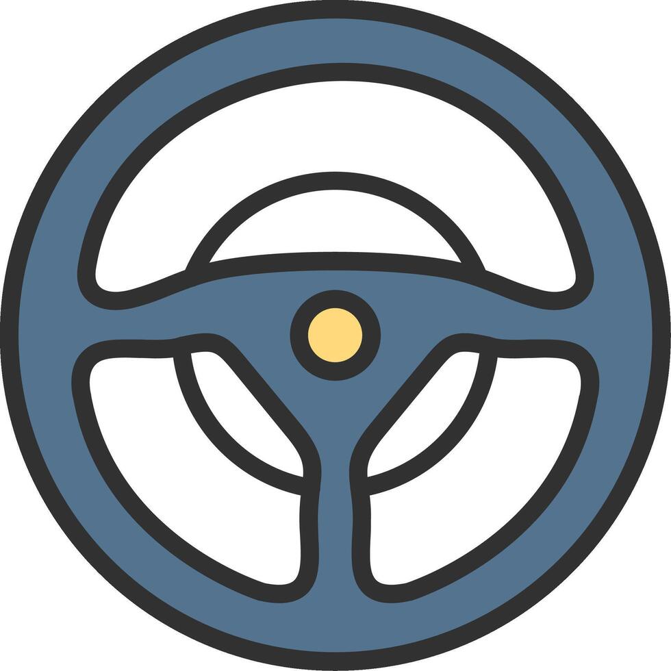 Steering Wheel Business App Graphic vector