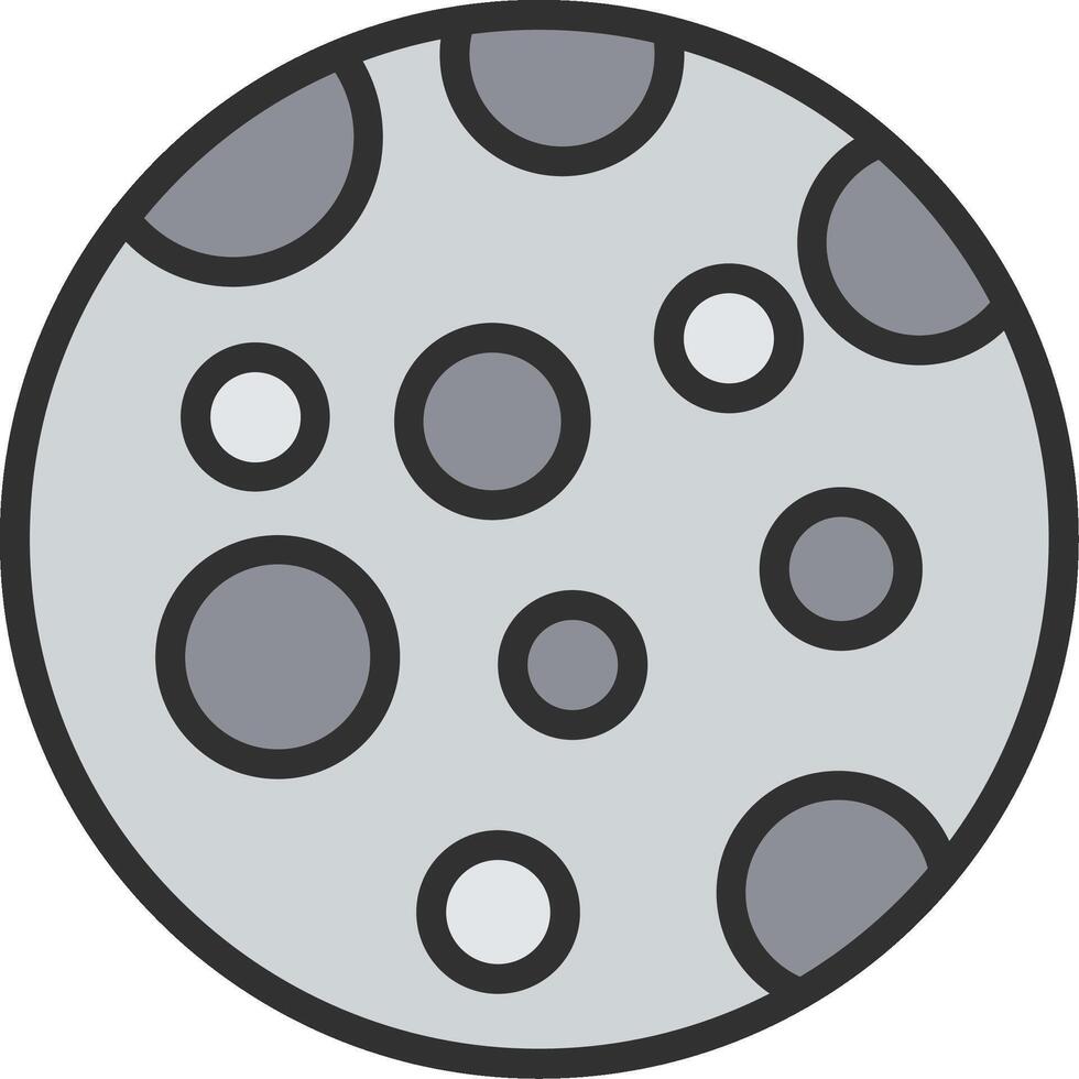 Full Moon Bright Tone Visual vector