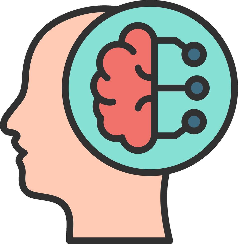 Intelligence Muted Color Design vector