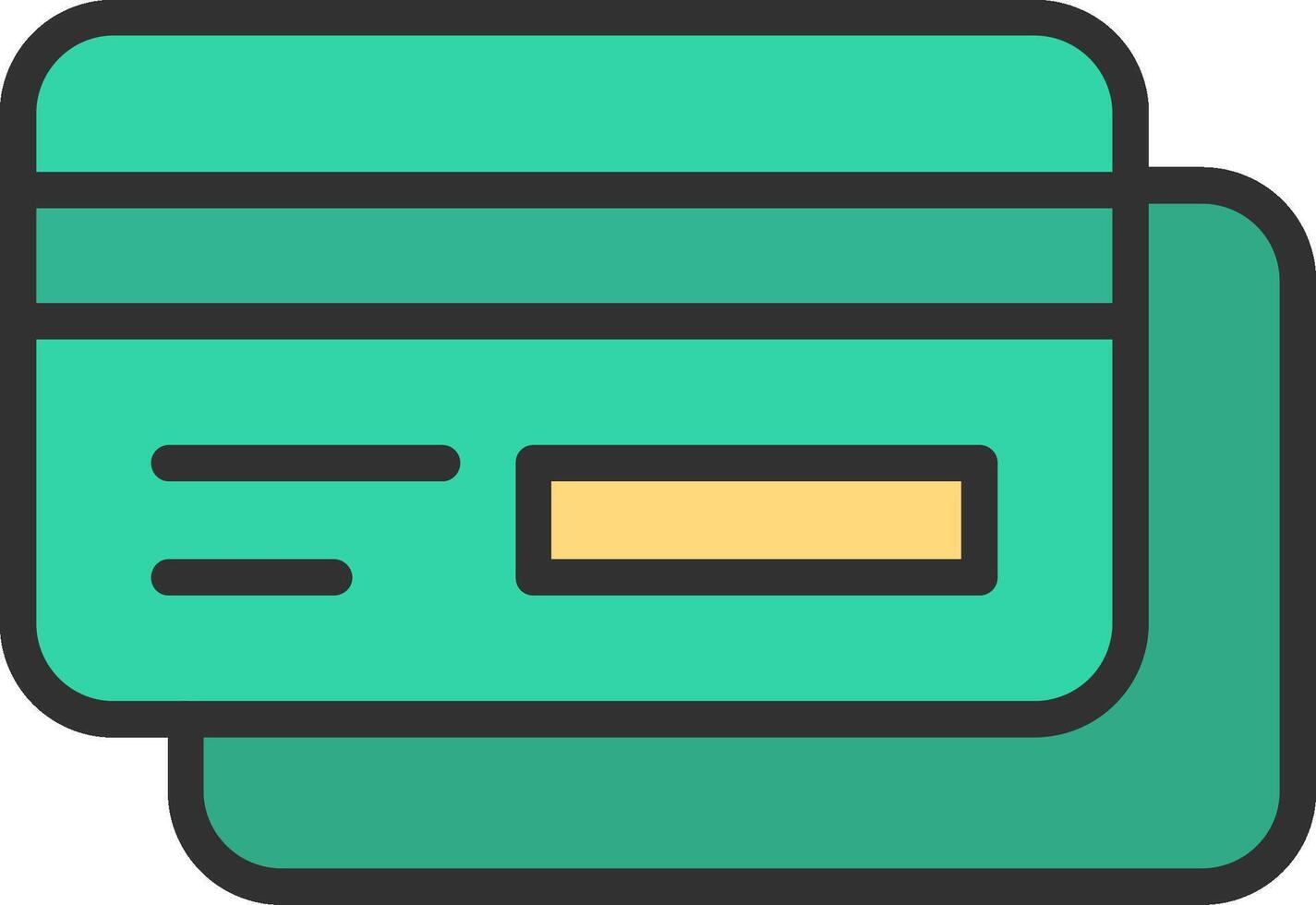 Debit Card Minimal Graphic Visual vector