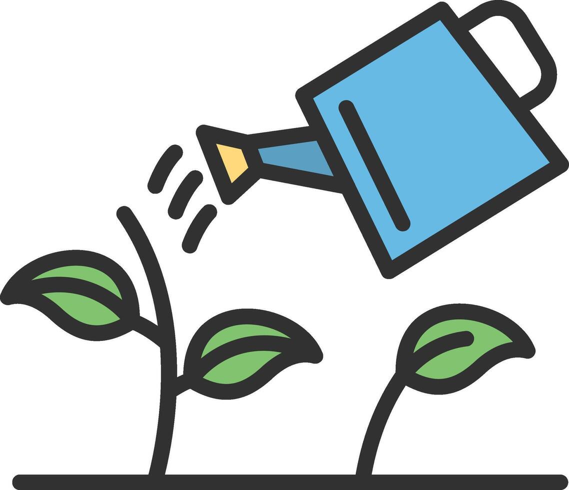 Gardening Soft Outline Graphic vector
